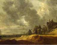 Goyen Jan van Shore at Scheveningen  - Hermitage